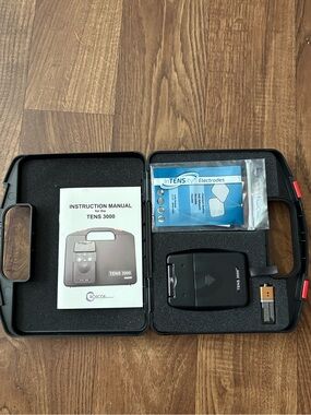 TENS 3000 Portable TENS Unit with Case and Electrodes